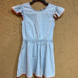 Lucky brand girls chambray dress EUC